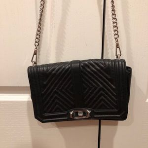 Rebecca Minkoff black leather bag